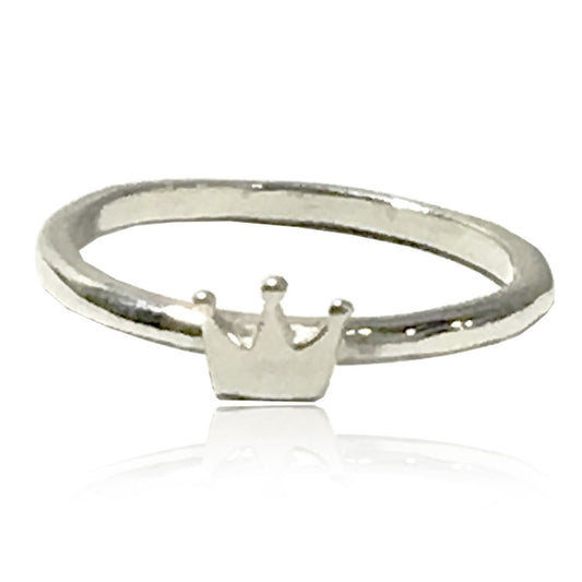 Anillo de plata 925 con Corona artesanal — Luminé Zacatecas