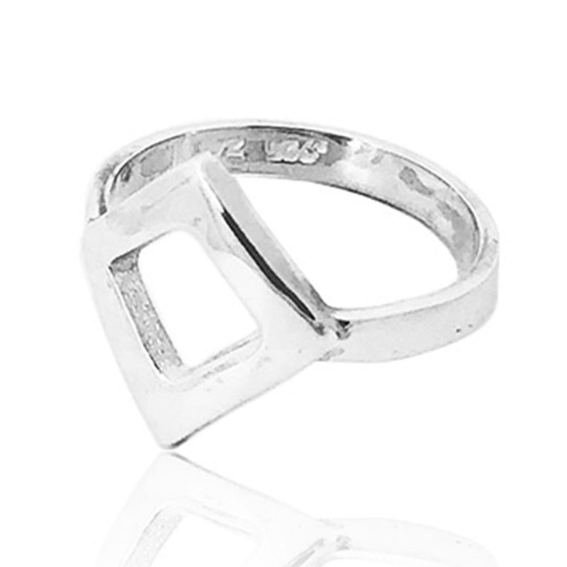 Anillo de plata 925 Rombo artesanal — Luminé Zacatecas