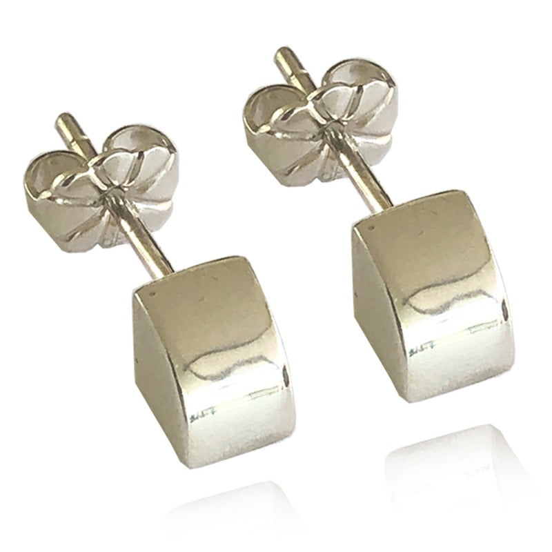 Aretes de plata 925 Botón Gajo artesanales — Luminé Zacatecas