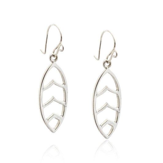 Aretes de plata 925 Colgante Menta artesanales — Luminé Zacatecas