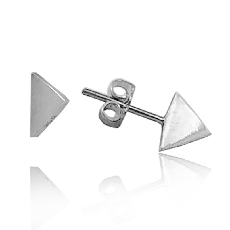 Aretes de plata 925 Botón Pico artesanales — Luminé Zacatecas