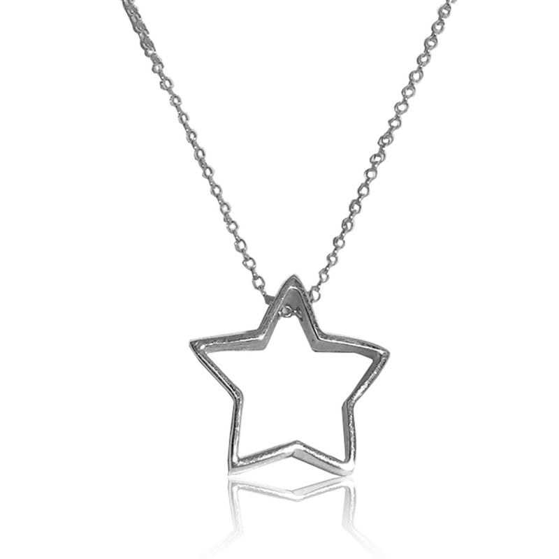 Collar de plata 925 Estrella artesanal — Luminé Zacatecas