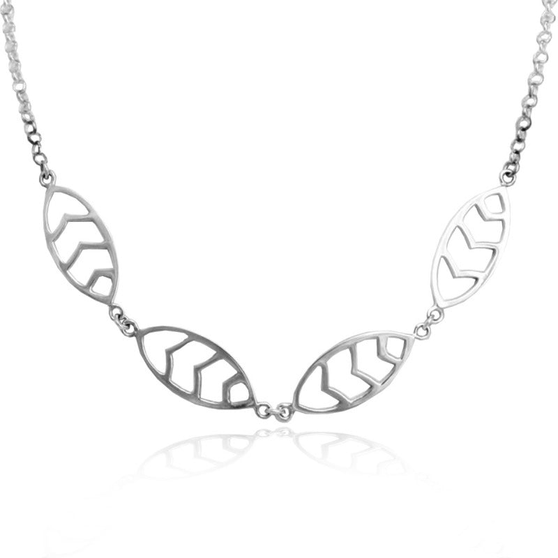 Collar de plata 925 Menta artesanal — Luminé Zacatecas