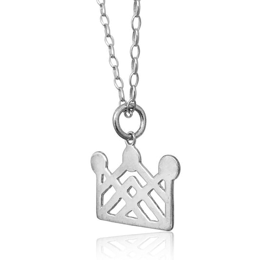 Dije de plata 925 Corona artesanal — Luminé Zacatecas