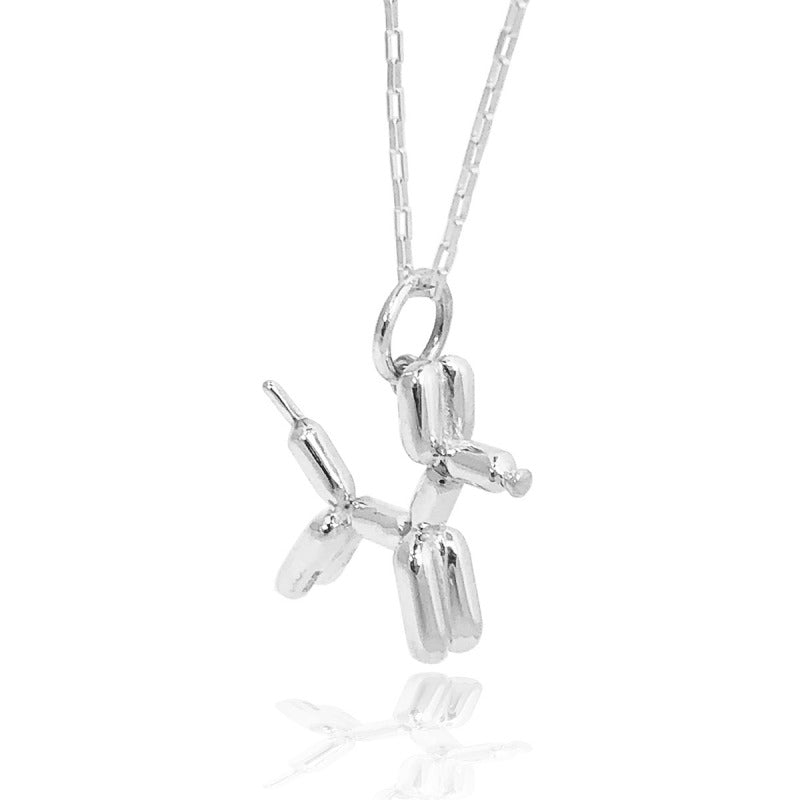 Dije de plata 925 Perro Globoflexia artesanal — Luminé Zacatecas