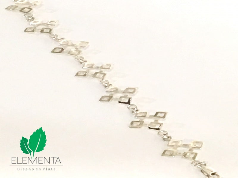 Pulsera de plata 925 Tzicuri artesanal — Luminé Zacatecas