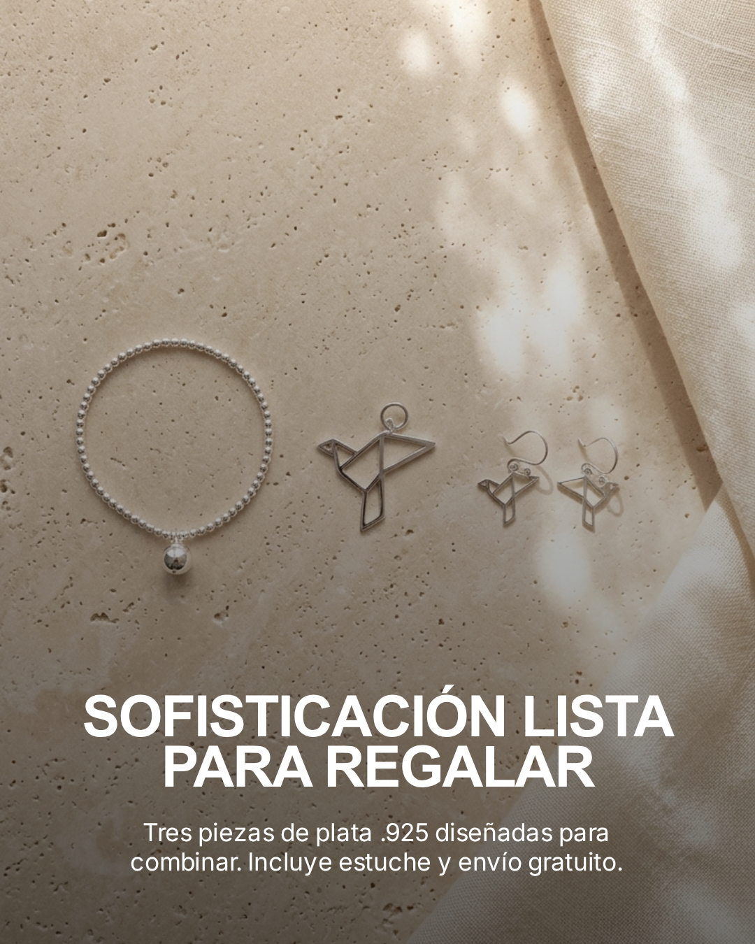 Set Pájaro Libre — Plata .925 | Luminé