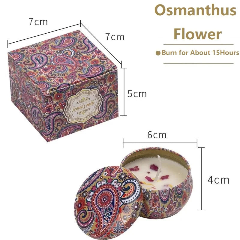 Velas aromáticas de Cera de Soya Decoración Vintage para Hogar y Bodas