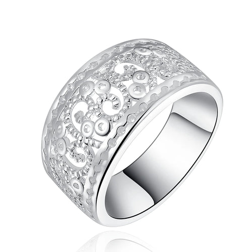 Anillo con Dije para Mujer Chapado en Plata 925 | Joyería Romántica para Boda y Fiesta