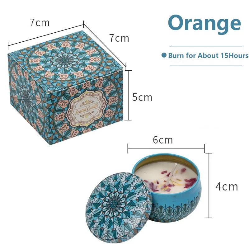 Velas aromáticas de Cera de Soya Decoración Vintage para Hogar y Bodas