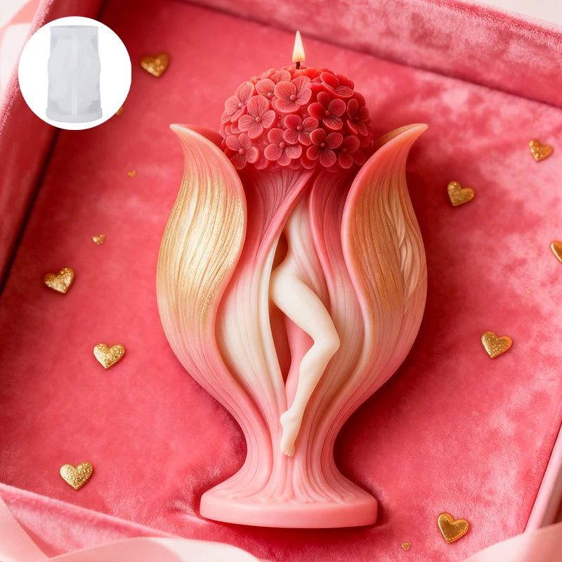 Moldes Artísticos para Velas de Pareja — Silicona Premium | Decoración de Lujo y Regalo Romántico para San Valentín