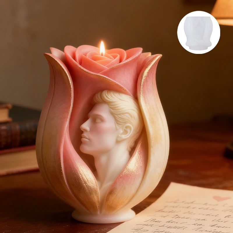 Moldes Artísticos para Velas de Pareja — Silicona Premium | Decoración de Lujo y Regalo Romántico para San Valentín