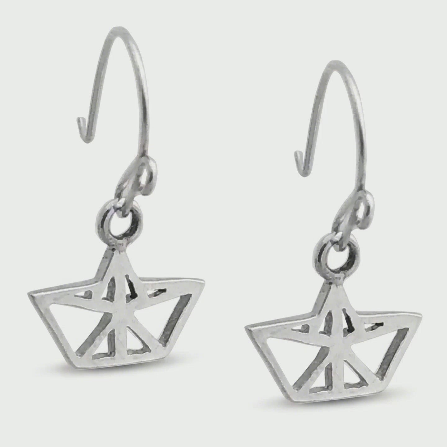 Aretes de plata 925 Botón Diamante Calado artesanales — Luminé Zacatecas