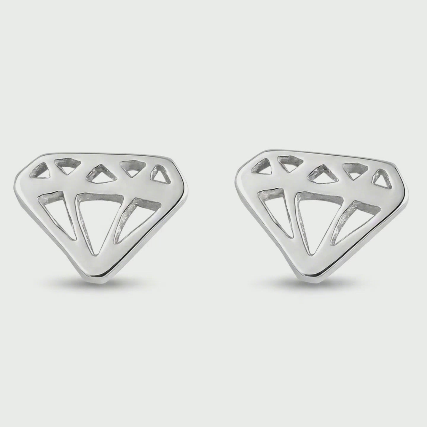 Aretes de plata 925 Botón Diamante Calado artesanales — Luminé Zacatecas